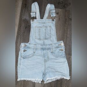 Girls Cat & Jack Light Blue Stretch Denim Overalls